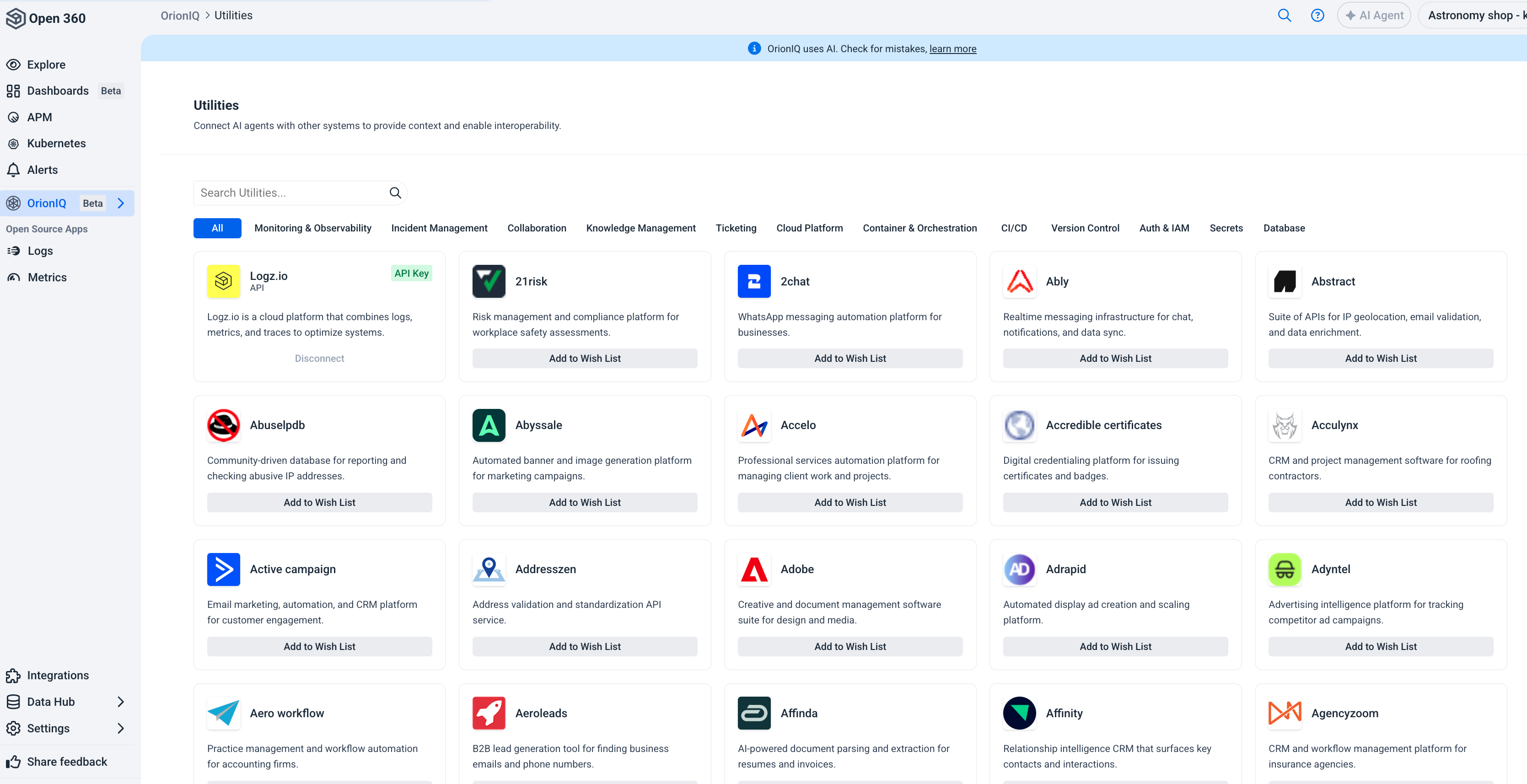OrionIQ Utilities